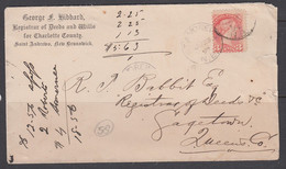 Canada 1894 Cover 3c St Andrews To Gagetown - Cartas & Documentos