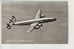 Vintage Rppc KLM K.L.M Royal Dutch Airlines Lockheed Constellation L-1049 - 1919-1938: Entre Guerres