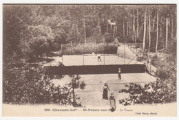 CPA 17 ST PALAIS SUR MER – Braun N° 2889 – Le Tennis – Animation - Saint-Palais-sur-Mer