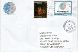 2022. SPOOLMASTER  AUSTRIA Issue , Letter To Andorra (Principality) - Storia Postale