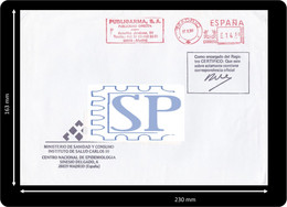 España 1990 Franquia Mecânica Pitney Bowes-GB 5000 Ministério Sanidad Salud Carlos III Publigarma Epidiomologia Madrid - Postage Free