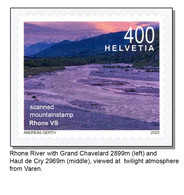 Switzerland 2022 (2022/1) Definitives - Rhone River - Mountains Berge Montagne Montagnes Flüsse - MNH ** - Nuevos