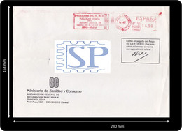España 1989 Franquia Mecânica Pitney Bowes-GB 5000 Ministério Sanidad Salud Carlos III Publigarma Epidiomologia Madrid - Franchise Postale