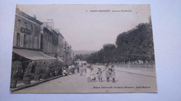 Carte Postale ( AB8 ) Ancienne De Saint Maixent , Avevue Gambetta ,  ( JE PRECISE PAIEMENT UNIQUEMENT PAR CHEQUE  ) - Saint Maixent L'Ecole