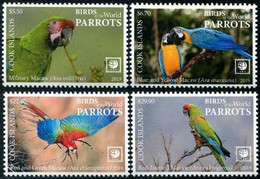 Cook Islands  2019 - Oiseaux Perroquets - 4 Val Neufs // Mnh // €100.00 - Cook