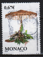 Monaco Single 67c Stamp From 2002 Set To Celebrate 36th Monte Carlo Flower Show. - Usati