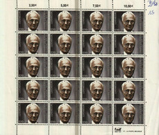 LUXEMBOURG Feuille De 20 Timbres à 0,50 Euro EDWARD STEICHEN (1879-1973) Photographe 2003 - Full Sheets