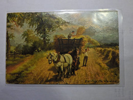 Tuck Oilette  Kentish Pastures No 9222 Carting The Sheaves Divided Back Postcard Not Posted VG-EX - Peintures & Tableaux