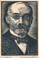 Espéranto L. L. Zamenhof Autoro De Esperanto 1859 - 1917 Gravuro De Cabanes Eldonis Esperanta Rondeto La Vekigo - Esperanto