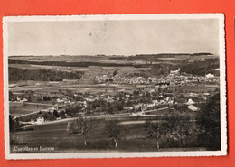 EAZ-31 Vue Générale De Curtilles Et Lucens.  Cachet Ambulant 1948.  Jules Thévoz Photo - Lucens