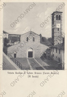 CARTOLINA  CARATE BRIANZA,MONZA,LOMBARDIA,VETUSTA BASILICA DI AGLIANTE BRIANZA,(VI Secolo),STORIA,NON VIAGGIATTA 1955 - Monza