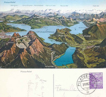 Panoramakarte Nidwalden  (Pilatus / Bürgenstock)         1936 - Andere & Zonder Classificatie