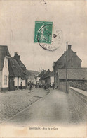 HOUDAIN - Rue De La Gare - Carte Animée Et Circulé En 1907 - Houdain
