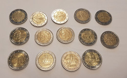 14 X 2 Euro Münzen Inkl. Fehlprägung - Autres – Europe