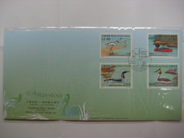 China HONG KONG 2003 Waterbird Stamp Joint Sweden ISSUE Bird Stamps  FDC - FDC