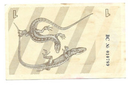 LITUANIE BILLET 1 TALONAS, LEZARDS, BLASON, BILLET DE 1991 A VOIR - Lituania