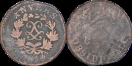 France - 1814 - 5 Centimes - Frappe Monnaie - Louis XVIII - Siège D'Anvers - ANVERS - MONNAIE OBSIDIONALE - 01-235 - 1814 Assedio Di Anversa