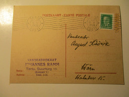 ESTONIA 1938 LAWER JOHANNES RAMM TARTU POSTCARD  ,4-3 - Estonia