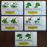 North Macedonia 2021 Vegetables Okra Lettuce Brussels Sprout Parsley Arugula Definitive Set MNH - Lux From Corner - Vegetables