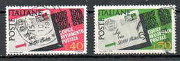 ITALIE. N°979-80 De 1967 Oblitérés. Code Postal. - Código Postal