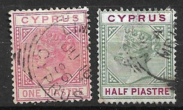 Chypre  UK  N° 18 Et 24   Oblitérés  B/TB  Voir Scans   - Chypre (...-1960)