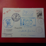 LETTRE PAQUEBOT MIXTE MARION DUFRESNE MISSION AUX ILES AUSTRALES COURRIER POSTE A BORD - Covers & Documents