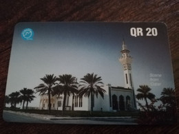 QATAR  PUBLIC TELECOM CORPORATION / PAY PHONE  MAGNETIC/ AUTELCA   Q 20   QTR 38  WAKRAH MOSQUE      **9101** - Qatar