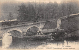 86-SAINT-BENOIT- LE DÉRAILLEMENT DU RAPIDE BORDEAUX-PARIS AU PONT DE L'ACCIDENT DANS LA NUIT DU 25 MARS 1925 - Saint Benoit