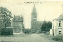 Leopoldsburg - La Poste Et L'Eglise : 1911 !!! - Leopoldsburg