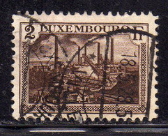 LUXEMBOURG LUSSEMBURGO 1921 1934 1926 FOUNDRIES AT ESCH 2fr USED USATO OBLITERE' - 1921-27 Charlotte Voorzijde