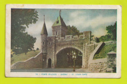 Canada QUEBEC N°14 Porte Saint Louis Gate En 1952 Lorenzo Audet éditeur VOIR DOS - Québec – Les Portes