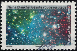 France 2021 Oblitéré Rond Used Tutoyer Les étoiles Naine Blanche Géante Rouge Ou Bleue SU - Oblitérés