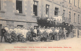 44-NANTES- 1914- CROIX-ROUGE-FRANÇAISE- UNION DES FEMMES DE FRANCE-HÔPITAL ST-STANISLAS - Nantes