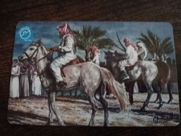 QATAR  PUBLIC TELECOM CORPORATION / PAY PHONE  MAGNETIC/ AUTELCA   Q 30   QTR 82  ARABS ON HORSEBACK        **9114** - Qatar