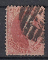 BELGIË - OBP - 1863 - Nr 16 (T/D 12 1/2) - (P 45 - GENT) - + Coba 1.00€ - Balkenstempel: Einladungen