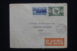 NOUVELLE CALÉDONIE - Enveloppe De Nouméa Pour Paris En 1950 - L 117960 - Storia Postale