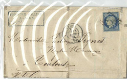 Lettre 1872  Timbre 20c  De  NIMES  Vers TOULOUSE - 1849-1876: Periodo Classico