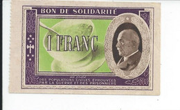1 FRANC PETAIN - Notgeld