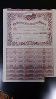 Compagnie Générale Des Tabacs 1927, Action De 250 Francs - Landbouw