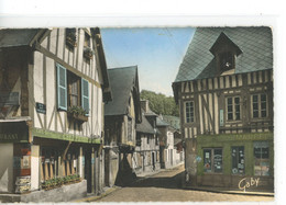 BERNAY VIEILLES MAISONS NORMANDES RUE DE LISIEUX ET RUE DES SOURCES CAFE RESTAURANT CHEZ PIERRE 1958 - Bernay