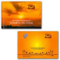 India – 2021 Information Booklet Stamps On Yoga Booklet + Stamps MNH (**) Inde Indien - Covers & Documents