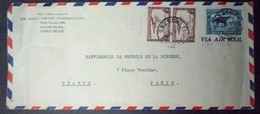 CONGO-BELGE Lettre 1938 Leopoldville Pour Paris - Covers & Documents