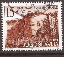2001  3051    JUGOSLAVIJA JUGOSLAWIEN JUGOSLAVIA MONTENEGRO GYMNASIUM 100 JAHRE  CULTURA   USED - Oblitérés