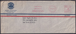 FM-136 CUBA REPUBLICA LG2148 1946 PITNEY BOWES FRANQUEO MECANICO PERMISO 22 CHASE NATIONAL CITY BANK. - Vignettes D'affranchissement (Frama)