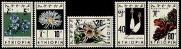 (211) Ethiopia / Ethiopie  Flora / Flowers/  Fleurs / Blumen  ** / Mnh  Michel 844-48 - Ethiopie