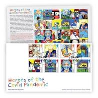 GB New *** 2022 HEROES OF THE COVID PANDEMIC UK Covid 19 Coronavirus Docotor ,Mask ,Reserch FDC + Brochure  (**) - Ohne Zuordnung