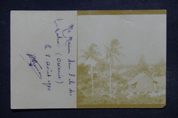 POLYNÉSIE - Carte Postale Photo D'une Maison à Makatea En 1910 ( Voyagé Vers La France - L 118094 - Französisch-Polynesien