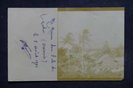 POLYNÉSIE - Carte Postale Photo D'une Maison à Makatea En 1910 ( Voyagé Vers La France - L 118094 - Polinesia Francesa
