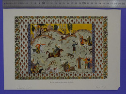 Gravure Illustration Du Conte Les Milles Et Une Nuit  Costume Chevaux Instrument De Musique Chasse Arc (T.VII Pl. 132) - Arte Oriental