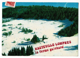 Hauteville-Lompnès - La Ferme Guichard (sous La Neige) - Circulé 1981 - Hauteville-Lompnes